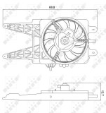 NRF 47248 Ventilator, radiator
