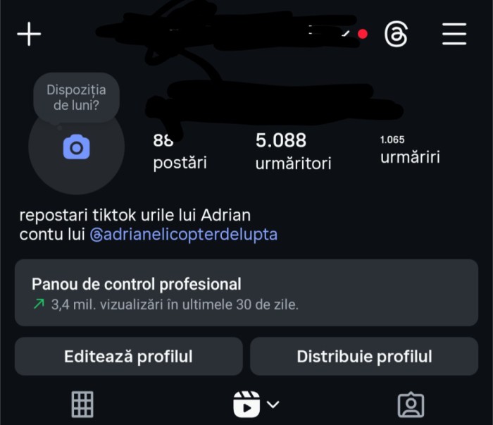 V&acirc;nd cont de Instagram 5k