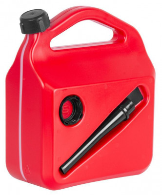 Butelie de plastic HOLECZECH, 10 litri, pentru combustibil, roșu foto