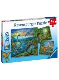 Puzzle Ravensburger Dinosaur Facination 3x49pc (09317)