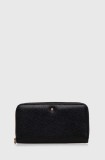 Geox portofel de piele D35K3H-00046 D.WALLET culoarea negru, D35K3H 00046