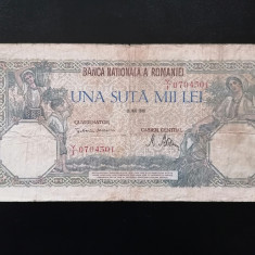 BANCNOTA- 100000 LEI 1946-28 mai 1946-ROMÂNIA.