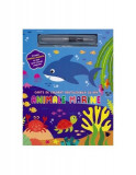 Animale marine. Carte de colorat reutilizabilă cu apă - Hardcover - Flamingo