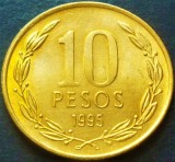 Cumpara ieftin Moneda exotica 10 PESOS - CHILE, anul 1995 * cod 3053 = UNC, America Centrala si de Sud