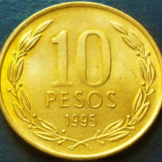 Moneda exotica 10 PESOS - CHILE, anul 1995 * cod 3053 = UNC