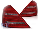 Stopuri LED de tuning potrivite pentru Mercedes S-Class W221 2006-2009 cu semnalizator alb Performance AutoTuning