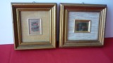 TABLOU MINIATURA PE FOITA DE AUR LOT 2 BUC. (Z10)