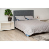 Set Pilota bumbac Somnart Bella 150x200cm 200g model biscuite + 1 perna bumbac Somnart Bella, 50x70cm, Gri