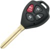 Carcasa Cheie Auto 4 Butoane Compatibila Toyota Corolla, RAV4, Yaris, Camry, Avalon &ndash; model 3+1 cu buton rosu PANIC, Techstar