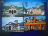HOPCT LOT 4060 - 4 CARTI POSTALE-MANASTIREA COZIA -JUD VALCEA-NECIRCULATE, Necirculata, Printata