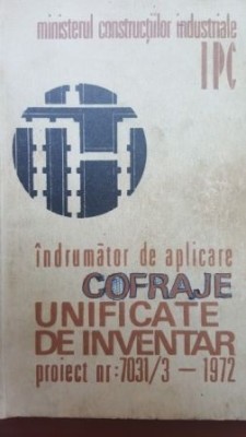 Indrumator de aplicare cofraje unificate de inventar foto