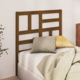 Tăblie de pat, maro miere, 96x4x104 cm, lemn masiv de pin, vidaXL