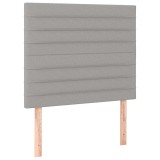 Cumpara ieftin Tablie de pat gri deschis 80x5x118/128 cm, material textil
