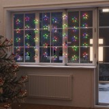 vidaXL Instalație lumini tip perdea stele 200 LED multicolor 8 funcții