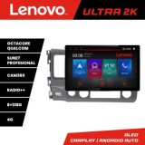Navigatie Honda Civic Sedan N-044 ecran 13&quot; 2K 8+128 Android Waze USB Navigatie 4G 360 Toslink Youtube Radio KI CarStore Technology
