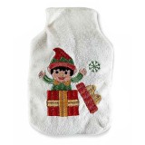 Incalzitor cu recipient detasabil model Craciun Elf textil multicolor cm 8 x 2 x 13 H