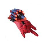 Cumpara ieftin Manusa Lansator Spiderman IdeallStore&reg;, 7 Ventoze Burete, Rosu, Baieti, Jucarie Copii, 9 ani+, ABS, Marime Universala
