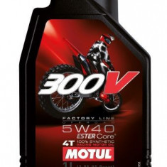 Ulei motor pentru motociclete Motul 300V Offroad 5W40 1L 300VFLOFF5W401L