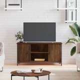 VidaXL Comodă TV, stejar maro, 100x40x50 cm, lemn prelucrat