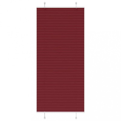Jaluzea plisată Bordeaux Roșu 100x200 cm Lățime țesătură 99,4 cm foto