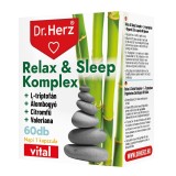 Capsule Complex relaxare si somn odihnitor cu L-triptofan si valeriana Dr Herz 60 buc