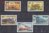 A12 S4 9 - Timbre foarte vechi - Mongolia - locomotive, Transporturi, Stampilat