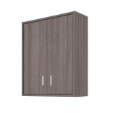 Dulap Baie Suspendat Nerva 60 Ulm Rauna, 70x60x22 cm, 2 Usi, Rafturi, PAL, Mobilier Baie