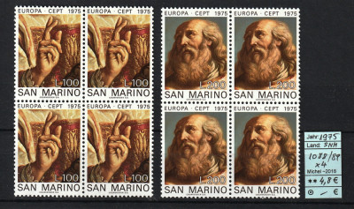 San Marino, 1975 | Sf&amp;acirc;ntul Marin - Picturi - Europa, CEPT | MNH | aph foto