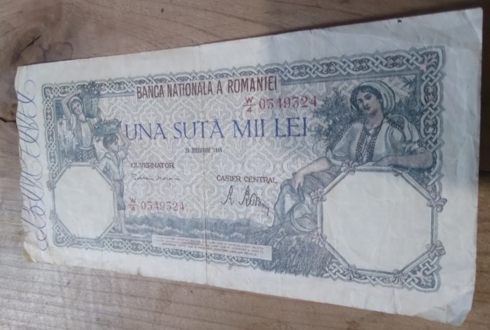 Romania 100000 dec 1947