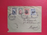 1917 - PLIC FILATELIC CIRCULAT LA SOFIA - OCUPATIA BULGARA IN ROMANIA - STAMPILA BUCURESTI ( COLT RUPT )
