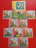 GUINEA ECUATORIALĂ, FOTBAL - COLIȚĂ IMPERF. + SERIE COMPLETĂ MNH