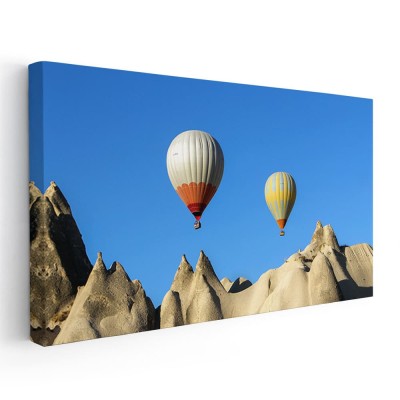 Tablou baloane cu aer cald Tablou canvas pe panza CU RAMA 40x80 cm foto