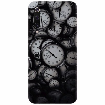 Husa silicon pentru Xiaomi Mi 9, Clocks Bw foto