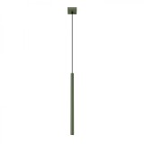 Lampă Suspendată Pastel Verde Măsliniu Oțel 1 Bec Tub Modern De Interior