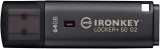 Memorie USB Kingston IronKey Locker+ 50 G2 64 GB, USB Type-A, Negru