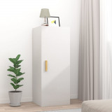 Dulap de perete, alb extralucios, 34,5x34x90 cm, lemn compozit GartenMobel Dekor, vidaXL