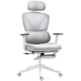 HOMCOM Fotoliu birou fauteuil de birou, &icirc;nălțime reglabilă, spătar &icirc;nclinabil, suport pentru cap rotativ, 71x70x119cm, negru | Aosom Romania