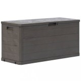 vidaXL Ladă de depozitare pentru grădină, maro, 280 L