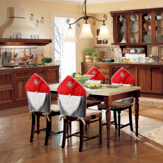 Decorațiuni pentru scaune – Elfi – 50 x 60 cm – roșu / gri