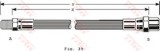 Conducta / cablu frana VW GOLF III Variant (1H5) (1993 - 1999) TRW PHB128