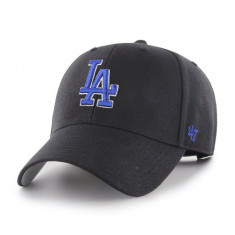 47brand șapcă MLB Los Angeles Dodgers culoarea negru, cu imprimeu B-MVP12WBV-BKR