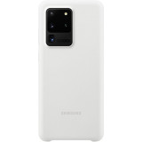 Husa de protectie Samsung Silicone Cover pentru Galaxy S20 Ultra, White