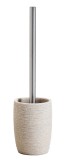 Perie toaleta otel argintiu polirasina crem 9 x 36,5 cm