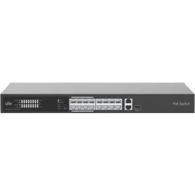 Switch 16 porturi PoE, 1 port Gigaethernet, 1 port Combo - UNV NSW2020-16T1GT1GC-POE-IN foto