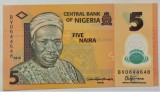 Cumpara ieftin BANCNOTA EXOTICA 5 NAIRA - NIGERIA, anul 2015 *cod 819 = UNC POLYMER