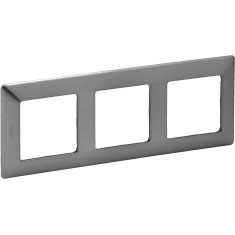 Rama ornament 3 posturi Legrand Valena Life inox 754153