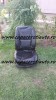 Huse scaune imitatie piele negru complet