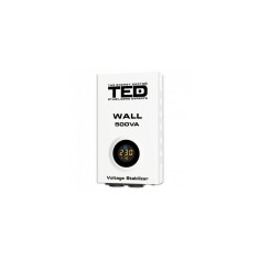 Stabilizator retea maxim 500VA-AVR LCD 2 iesiri schuko WALL TED002174 (1/4)