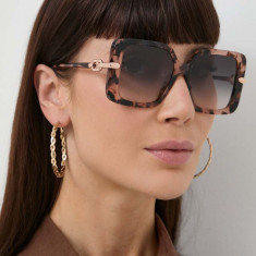 Furla ochelari de soare femei, culoarea maro, SFU712_5407TB