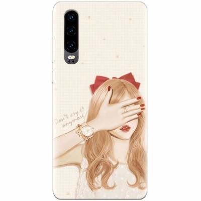 Husa silicon pentru Huawei P30, Dont Cry Anymore foto